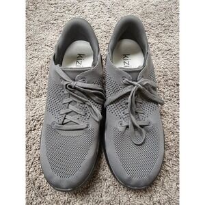 Kizik Lima Storm Grey Hands-Free Slip On Knit Sneakers Mens 11 Womens 12.5